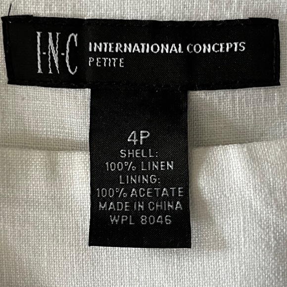 I.N.C. International Concepts Linen Skirt, Size 4 Petite - Picture 3 of 4